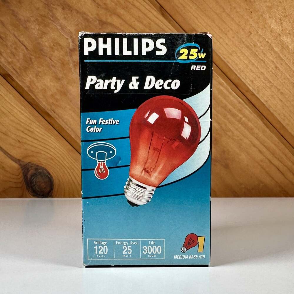 Philips Party & Deco Glass Colored Light Bulb - 25 W, New in Package